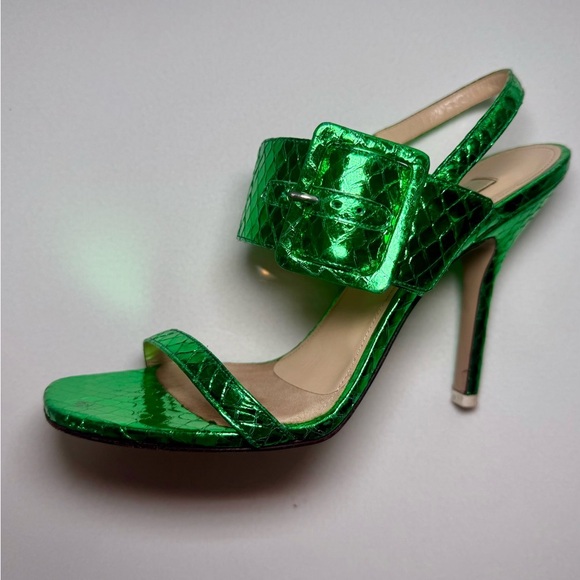 The ATTICO- Mariah Python Slingback Buckle Pump- GREEN- size 38 - Picture 7 of 8